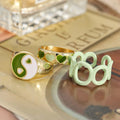 Shein Sage Green Ring Set | Size 7 -