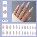 Almond Cotton Candy Nails - 