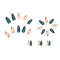 Almond Grassy Green Nails - 