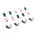 Almond Grassy Green Nails - 