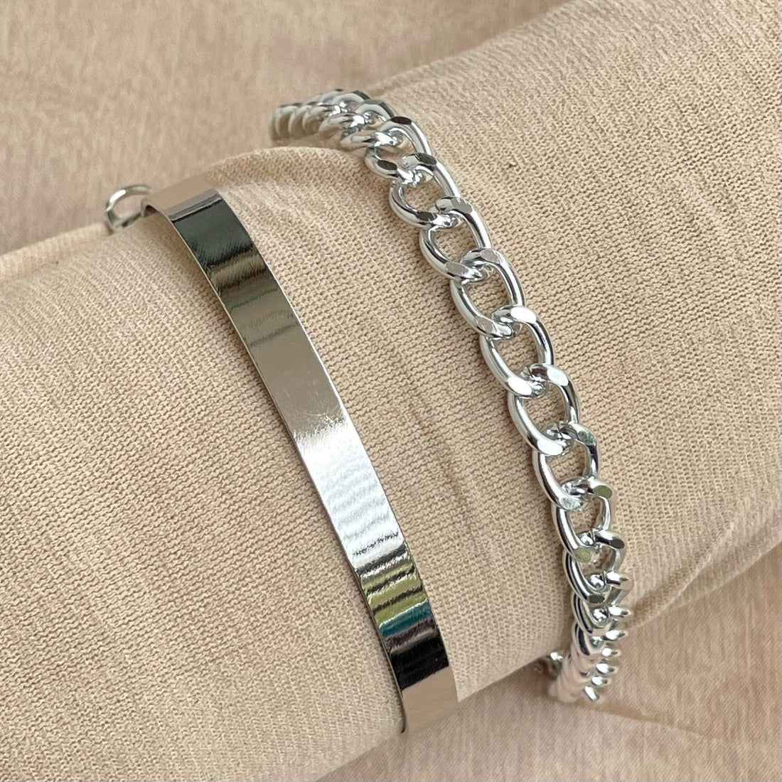 Classic Silver Bracelet Set - Bracelets