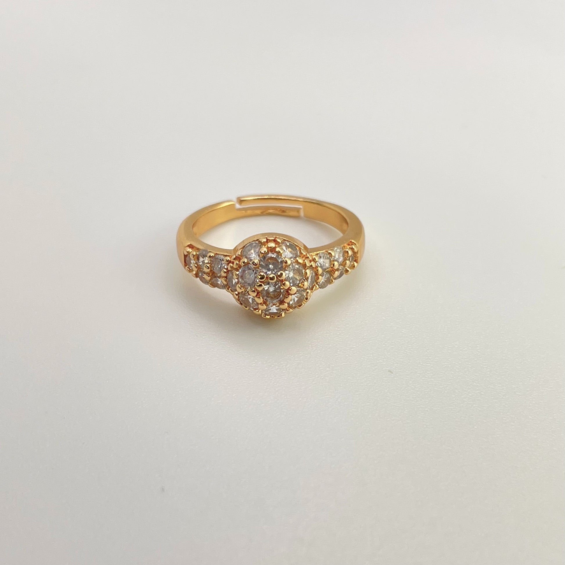 Crystal Ball Ring | Tarnish-Free (Adjustable) - 