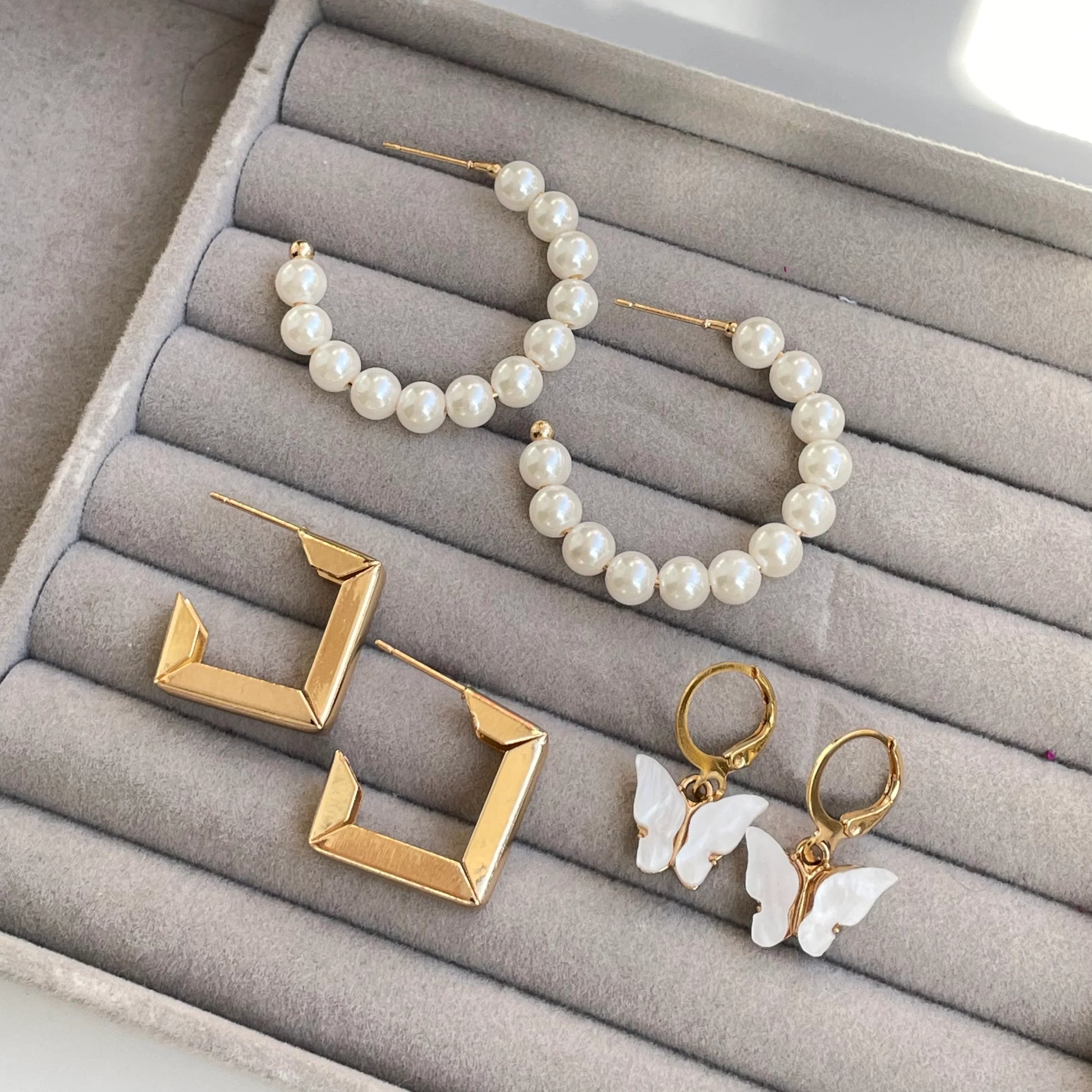 Leena Hoops Set | 3 Pairs - 
