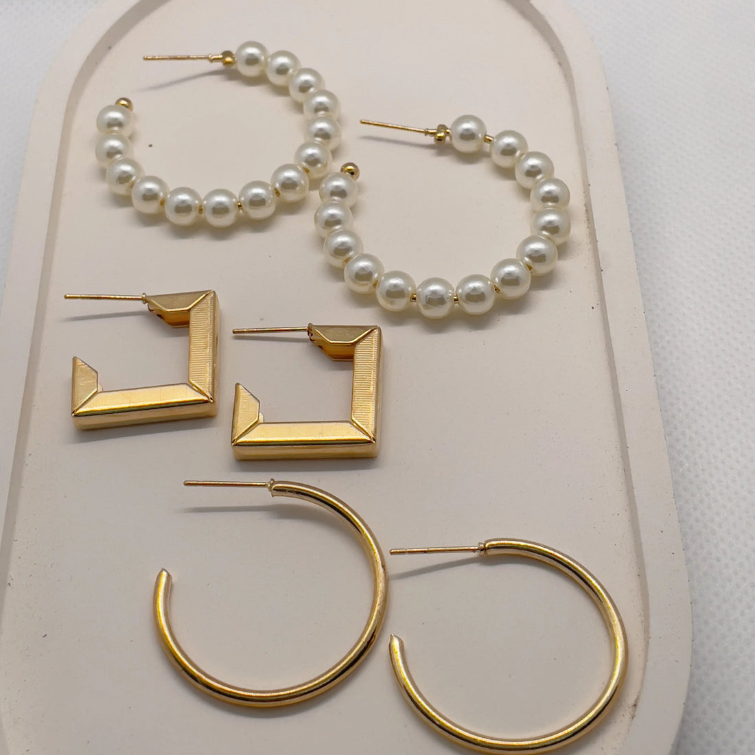 Lola Hoops Set | 3 Pairs - Earrings