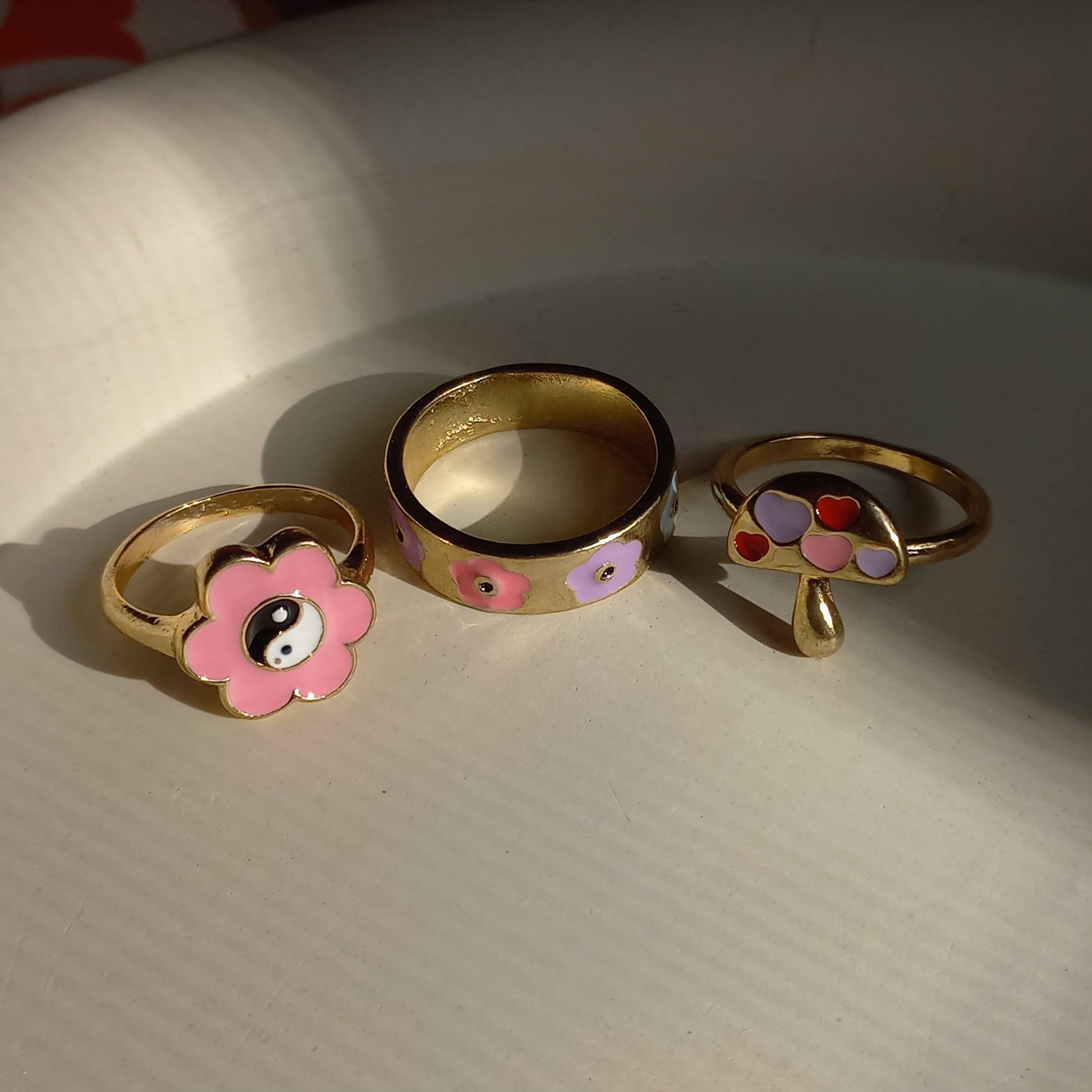Pink Essence Ring Set | Size 7 - 