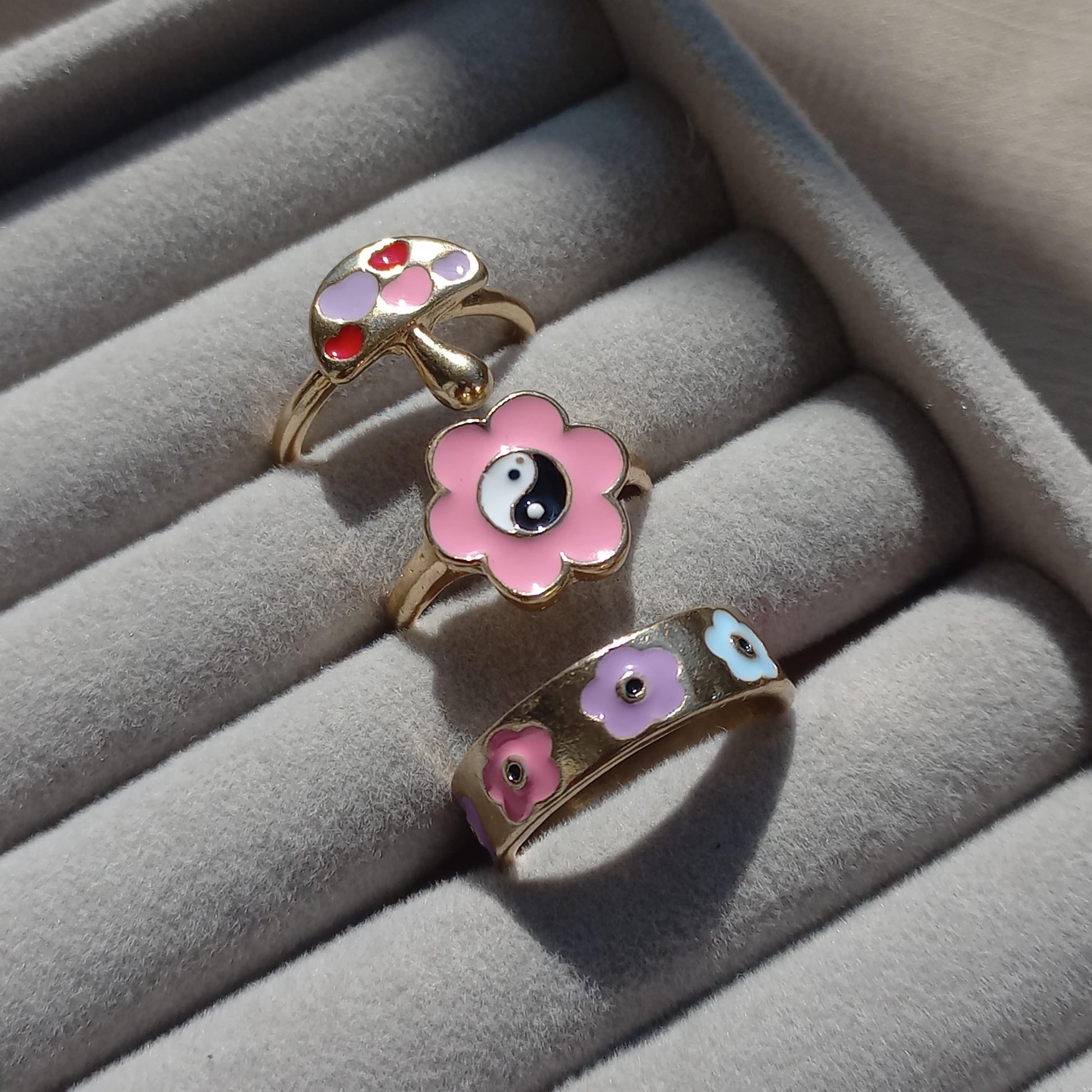 Pink Essence Ring Set | Size 7 - 
