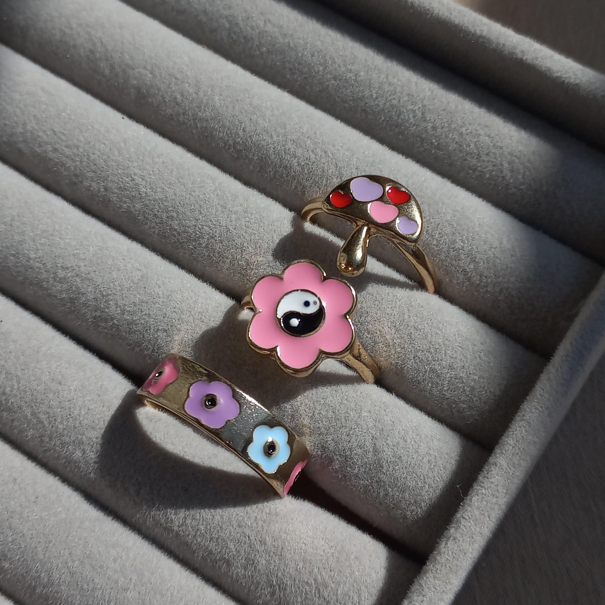 Pink Essence Ring Set | Size 7 - 