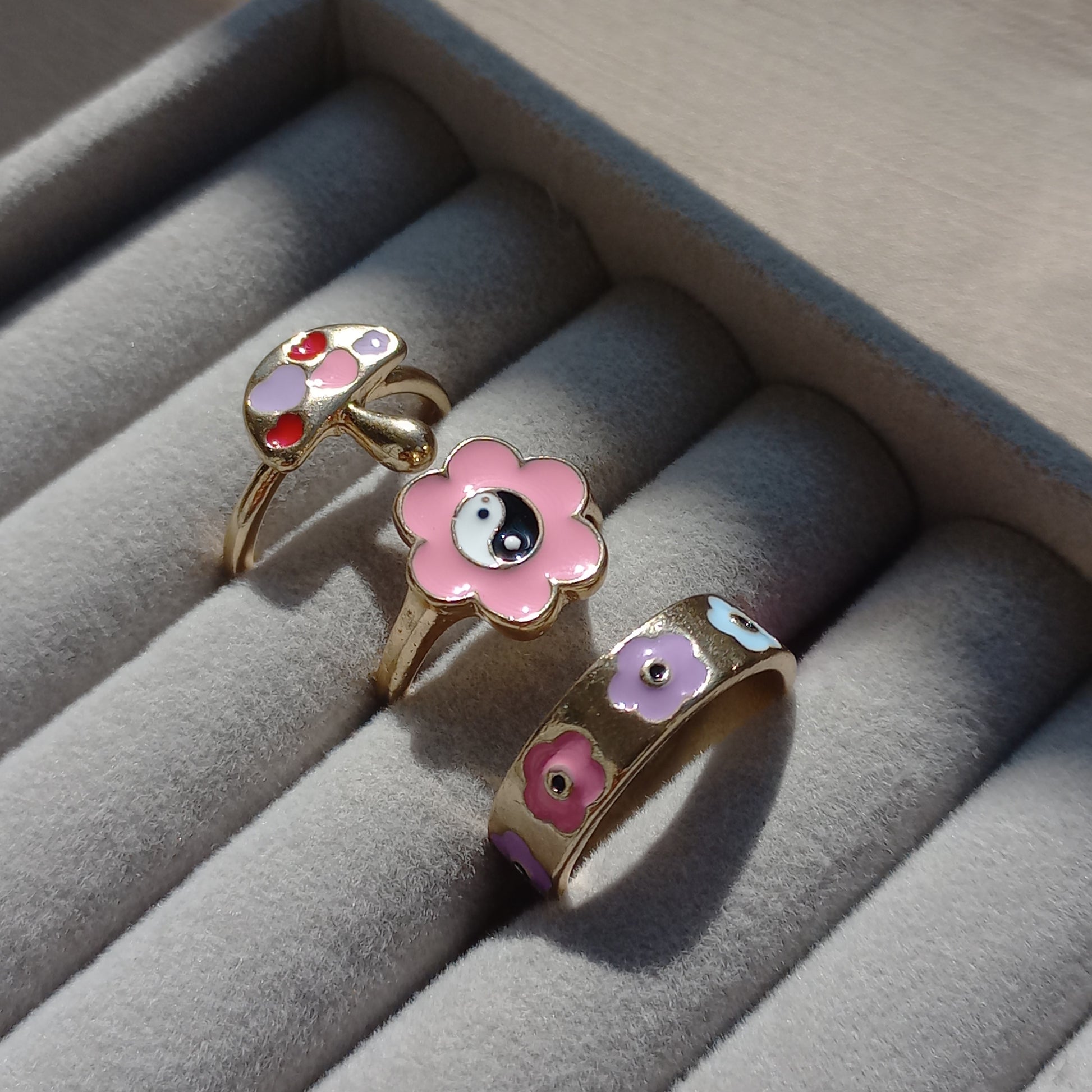 Pink Essence Ring Set | Size 7 - 
