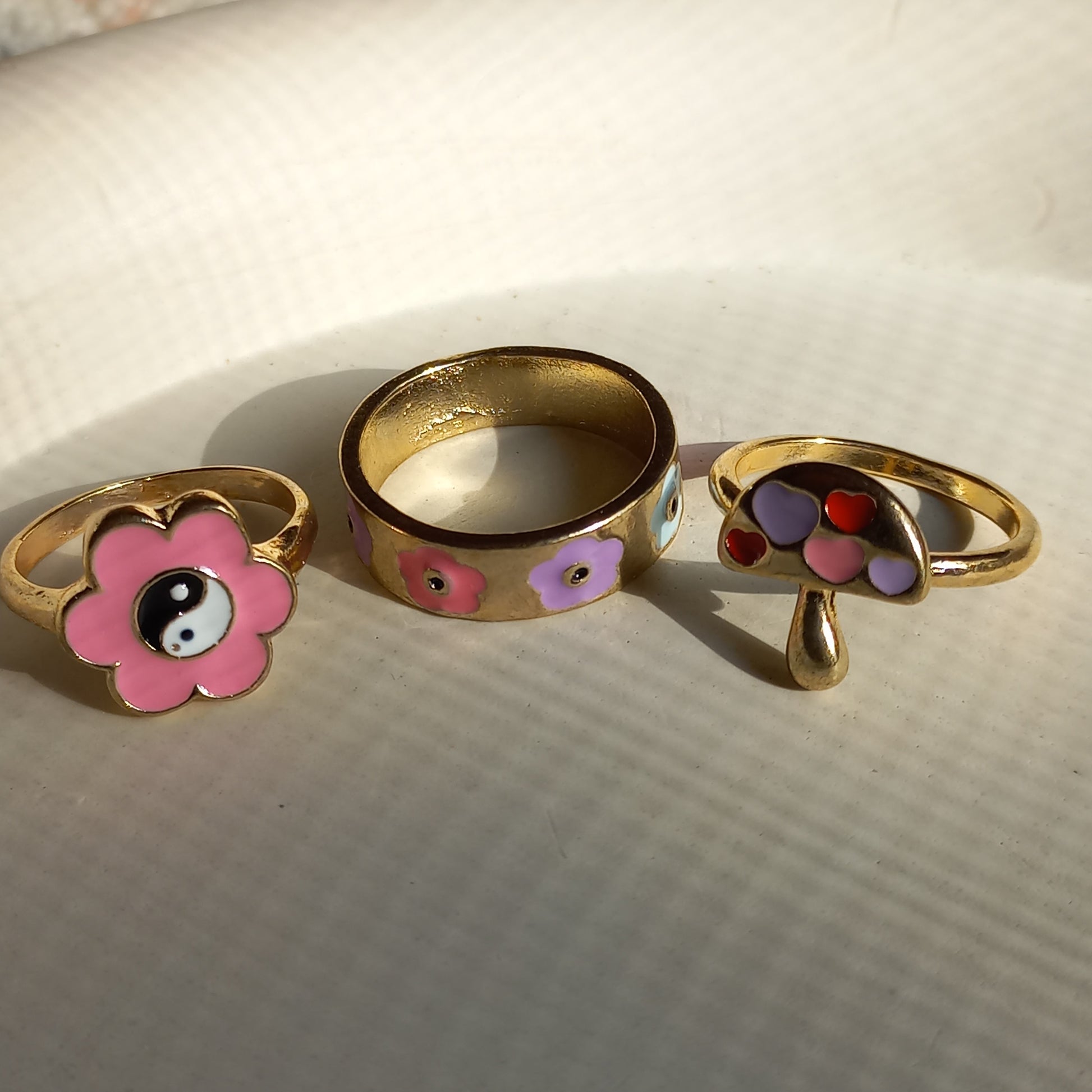Pink Essence Ring Set | Size 7 - 