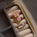 Pink Flutterby Ring Set | Size 7 - 