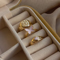 Rose Radiance Ring Set | Size 7 - 