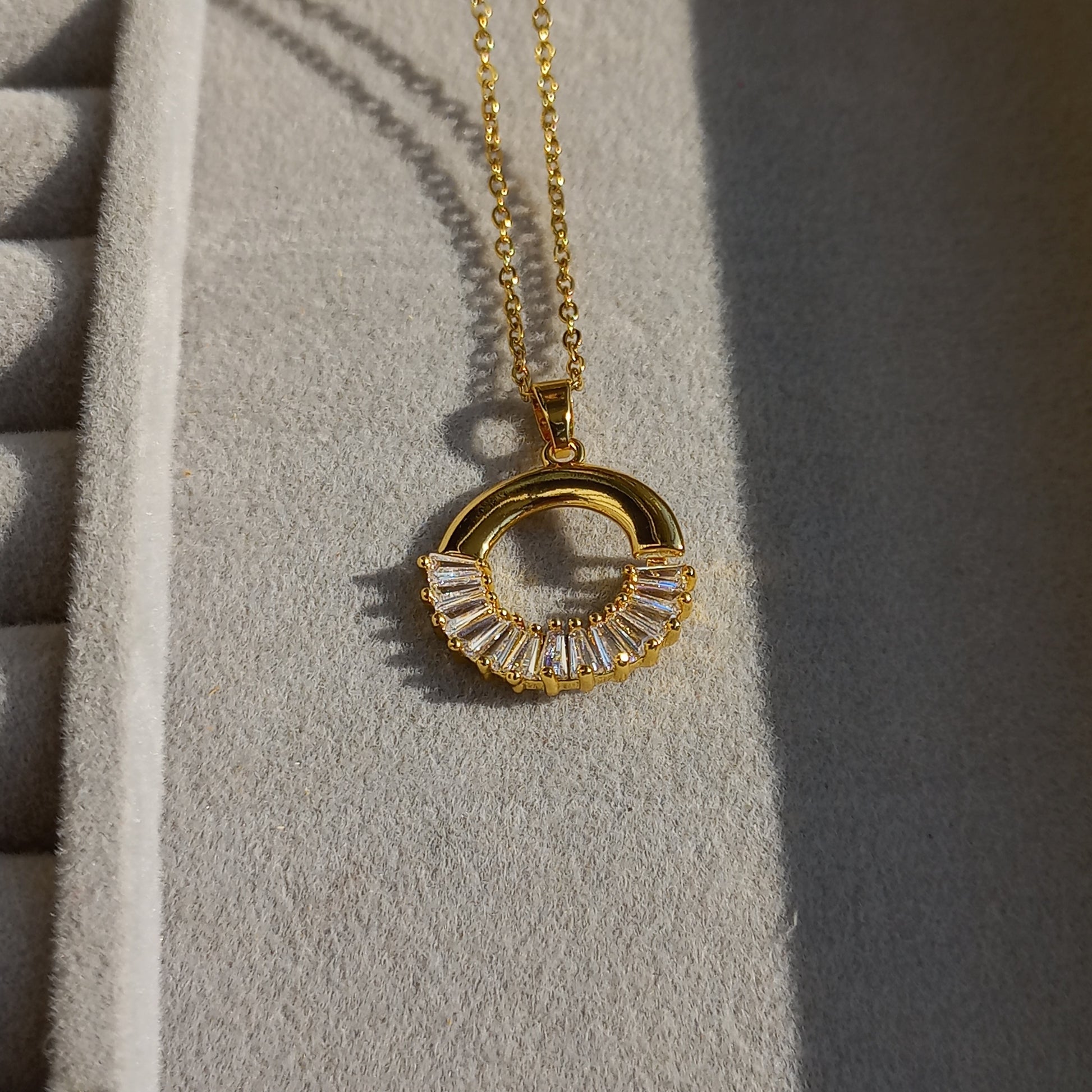Stainless Steel Circular Pendant - 