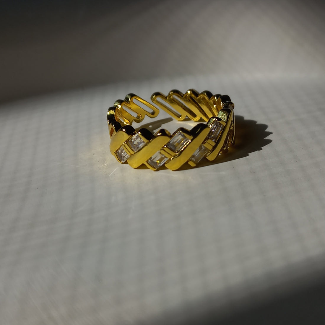 Stainless Steel Vintage Ring (Adjustable) - Rings