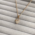 Studded Lock Heart Pendant | Anti-Tarnish - 