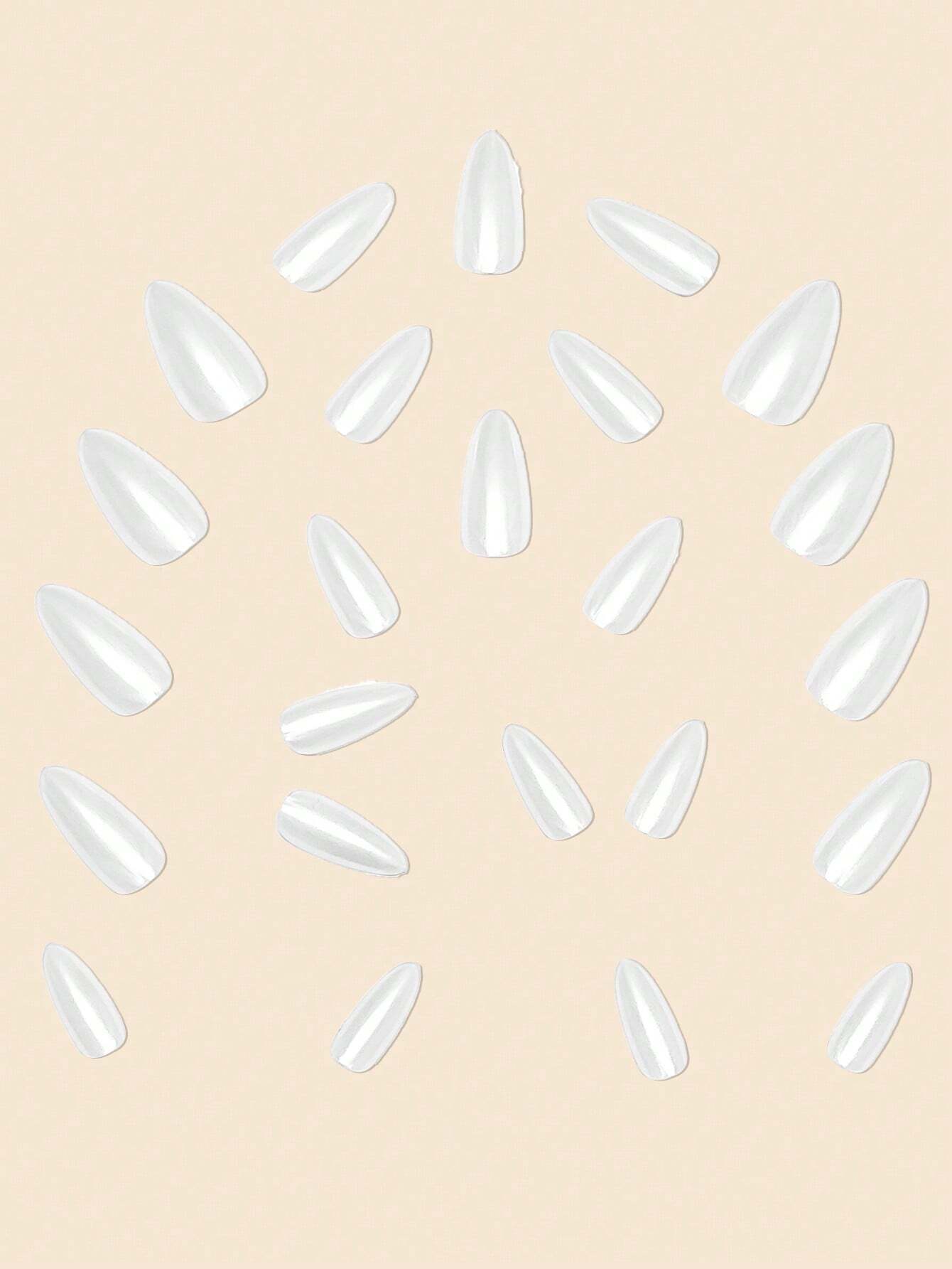 White Cat Eye Nails