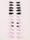 Almond Twilight Twinkle Nails - 