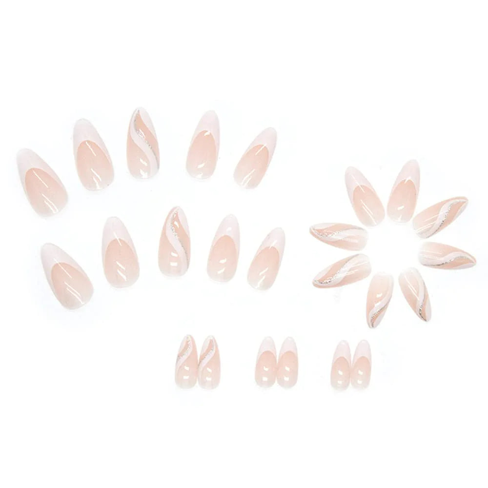 Almond Vanilla Nails - Press on Nails
