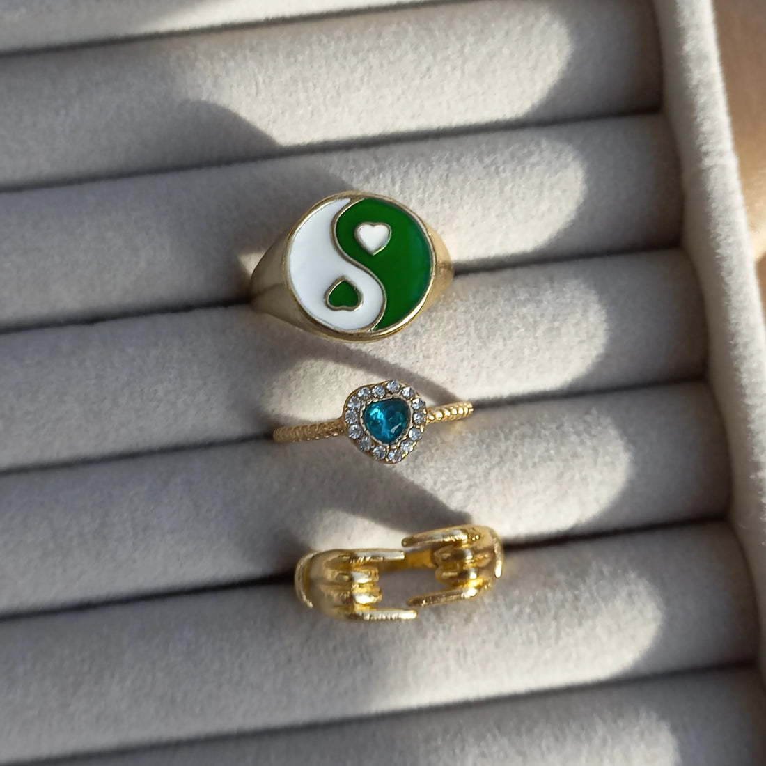 Gleam Trio Ring Set | Size 7 - Rings