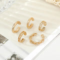 Hollow Chain EarCuffs - 