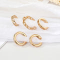 Hollow Chain EarCuffs - 
