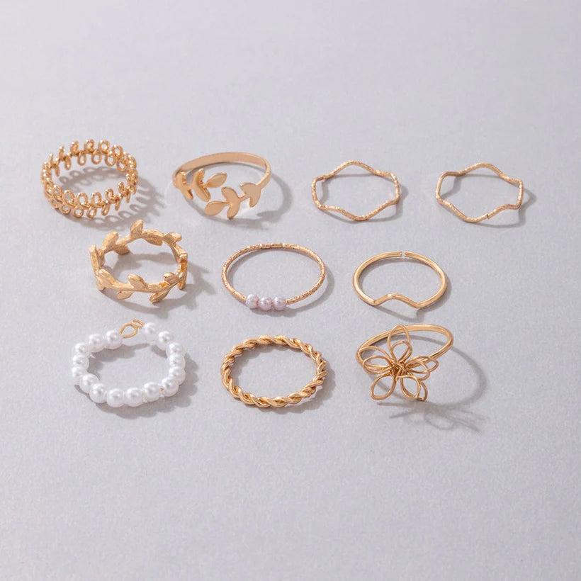 Leafy Ring Set | Size 7 - Rings