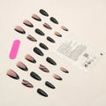 Long Almond Onyx Nails - 