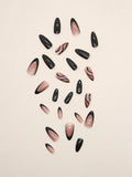 Long Almond Onyx Nails - 
