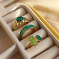 Lush Green Ring Set | Size 6.5 - Rings