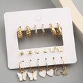 Maria Huggies & Studs | 9 Pairs - Earrings
