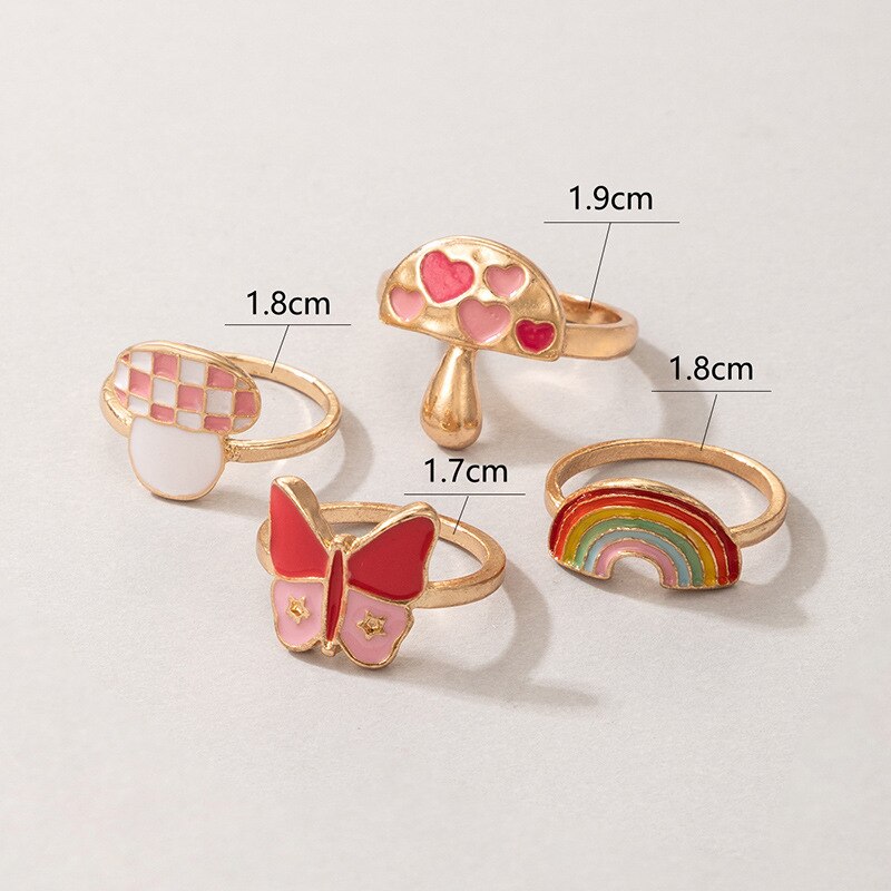 Rainbow Rings Set | Size 7 - Rings