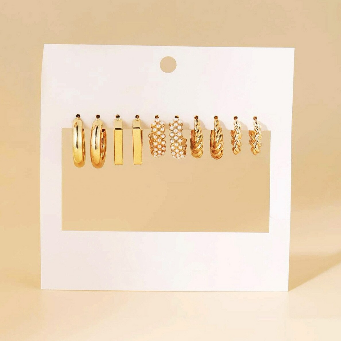 Shein Exquisite Hoops Set | 5 Pairs - Earrings