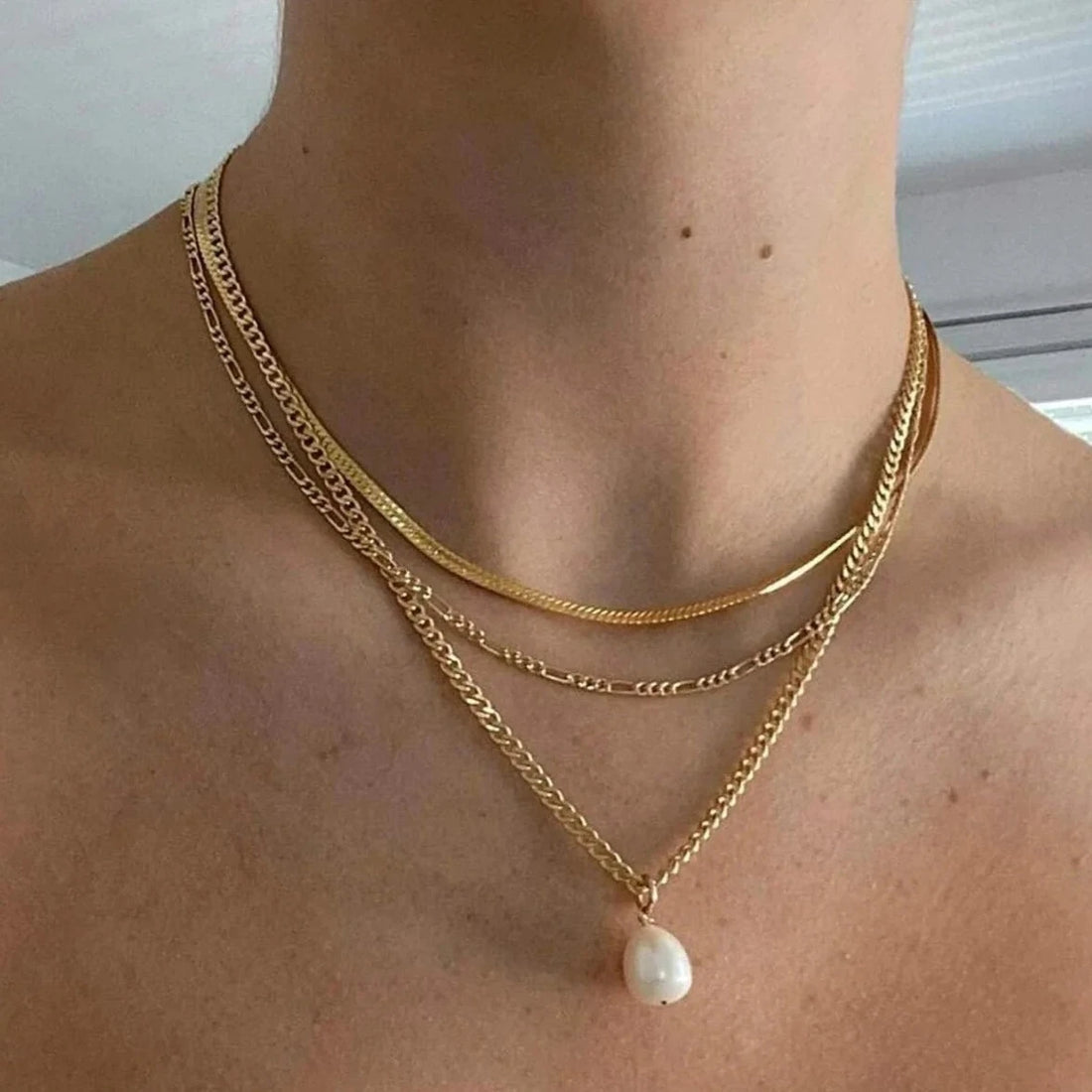 Shein Featherlight Layered Necklace - Necklaces
