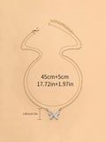 Studded Butterfly Pendant - 