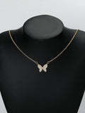 Studded Butterfly Pendant - 