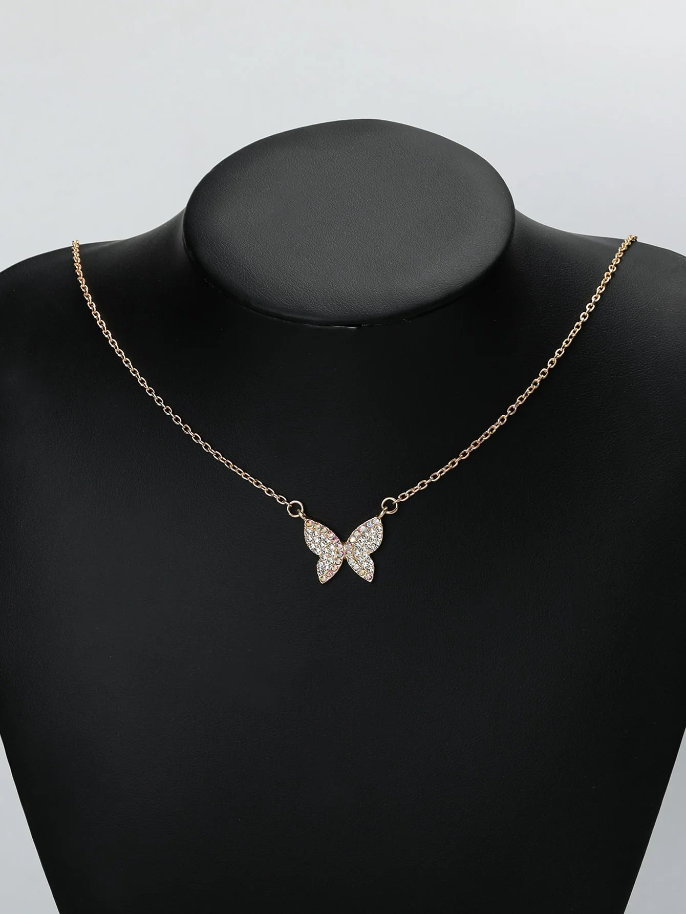 Studded Butterfly Pendant - 