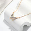 Studded Butterfly Pendant - 