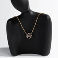 Studded Circular Evil Eye Pendant - 