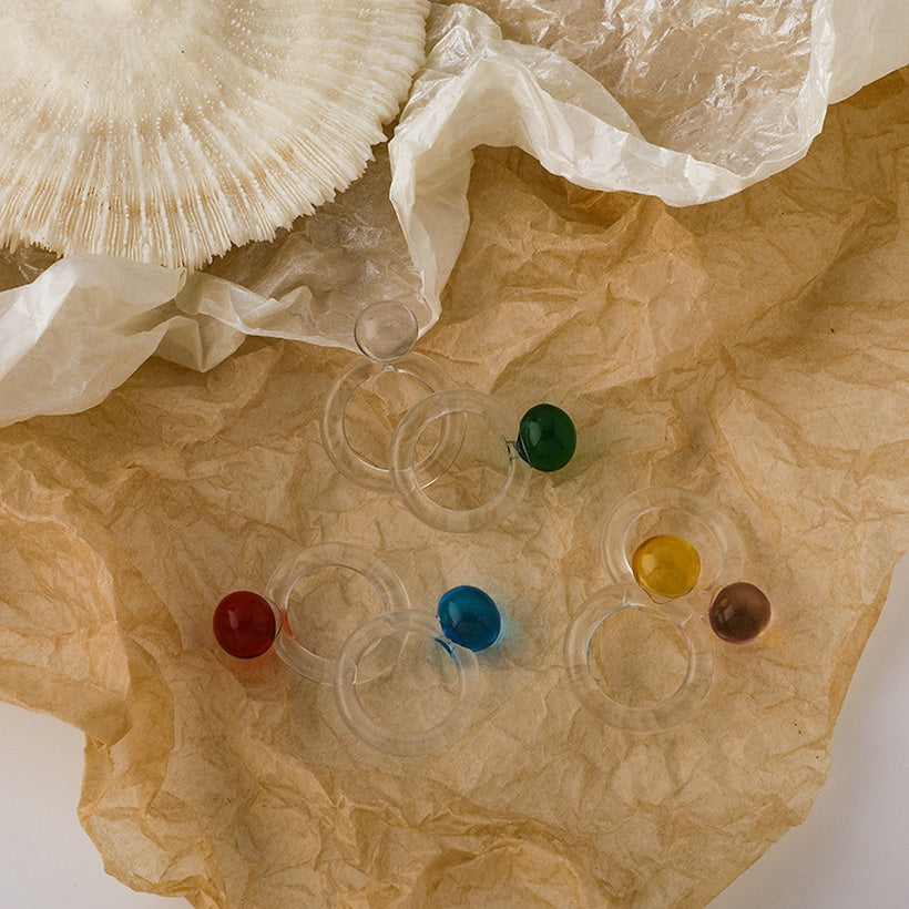Korean Candy Acrylic Rings | Size 7 - Rings